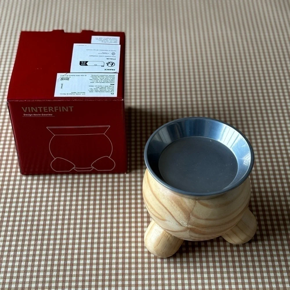 IKEA VINTERFINT wooden candle‎ holder. NEW